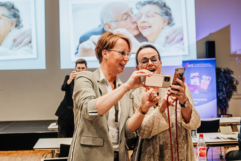 Selfies der Teilnehmenden beim Medienhaus/NEXT